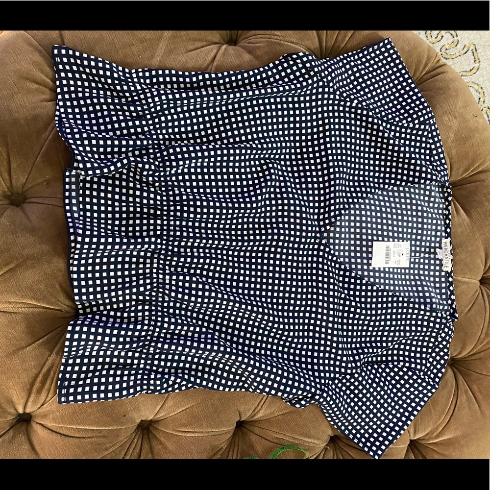 Jcrew factory checkered top size L
